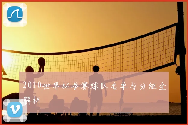 2010世界杯参赛球队名单与分组全解析